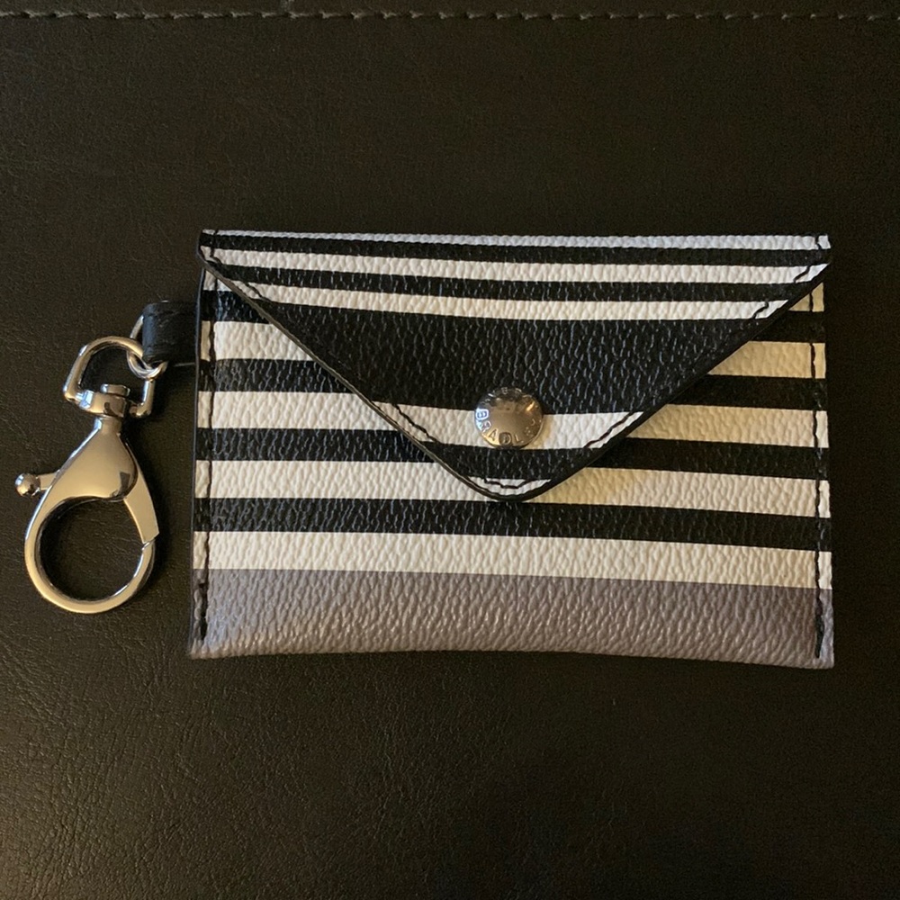 Vera Bradley Multi-Colored Striped Leather Coin Purse